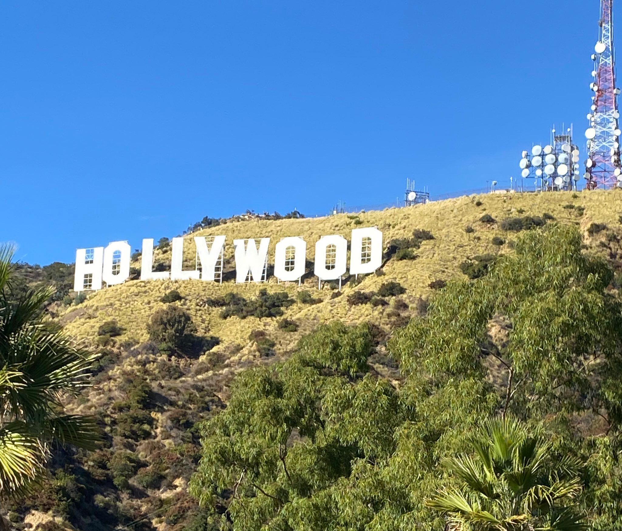 O letreiro de Hollywood em Los Angeles