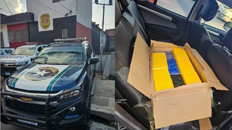 Homem é preso após transportar 30 kg de cocaína em carro da Receita Federal em Guarulhos (SP)