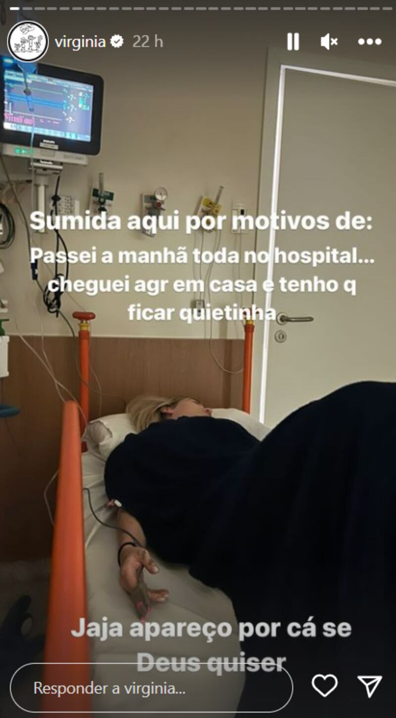 Virginia Fonseca passa mal e é hospitalizada
Foto: @virginia