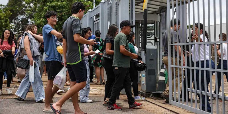 Abertura dos portões para o Enem, no domingo