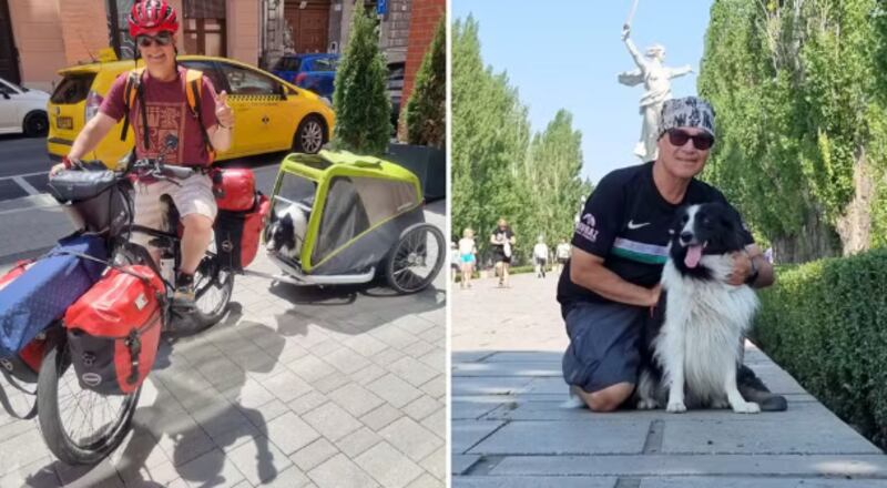 Professor brasileiro realiza sonho de viajar pelo mundo acompanhado por seu fiel companheiro