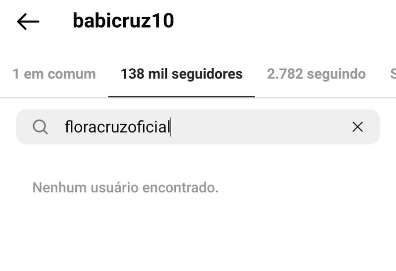 Instagram de Babi Cruz