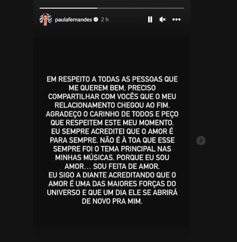 Instagram de Paula Fernandes