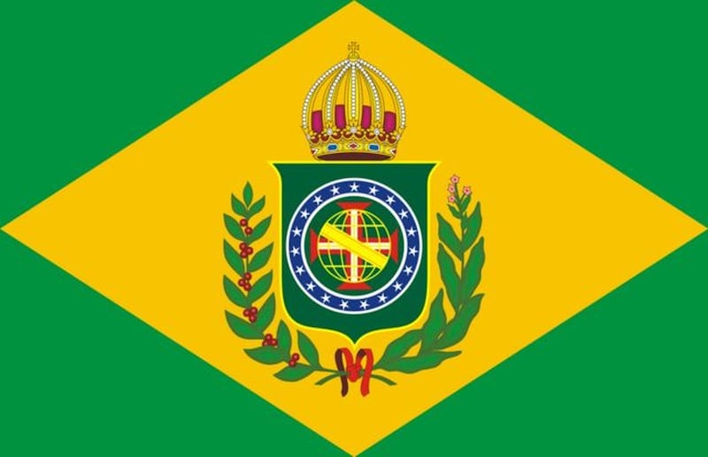 Bandeira do Império, que serviu de inspiração para atual símbolo nacional