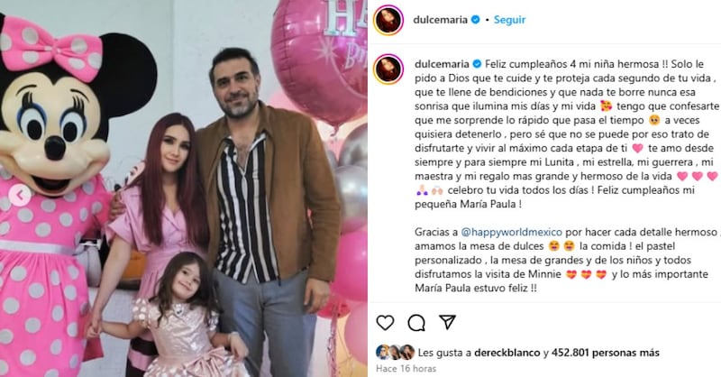 Entre globos rosas y tiernos detalles: así fue la hermosa y elegante fiesta de hija de Dulce María en su cumpleaños 4