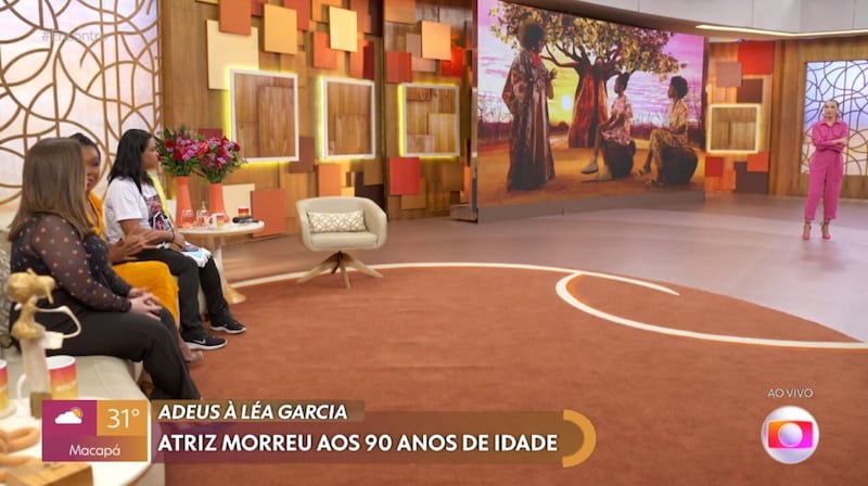 Encontro com Patrícia Poeta faz homenagem para a atriz Léa Garcia, que morreu aos 90 anos