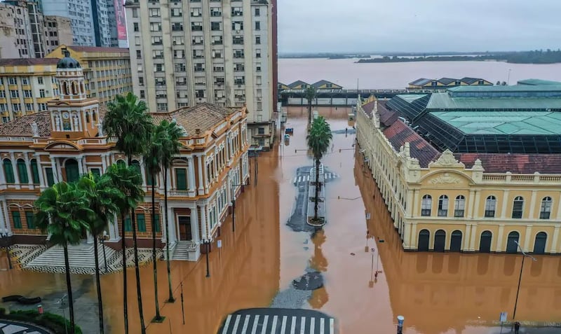 Temporais causam inundações no Rio Grande do Sul