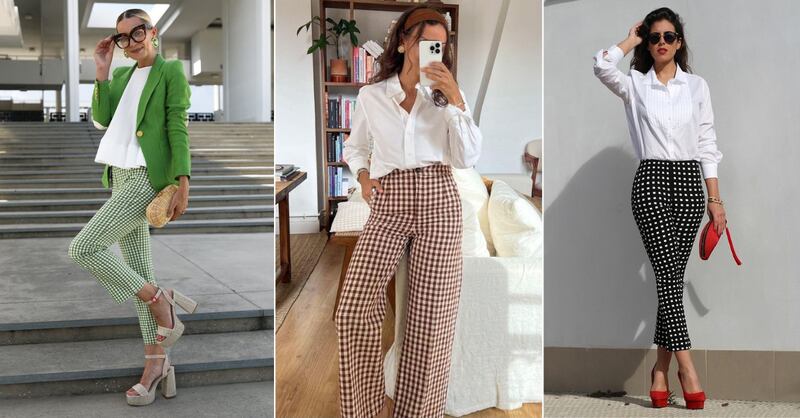 Pantalones vichy para un look formal