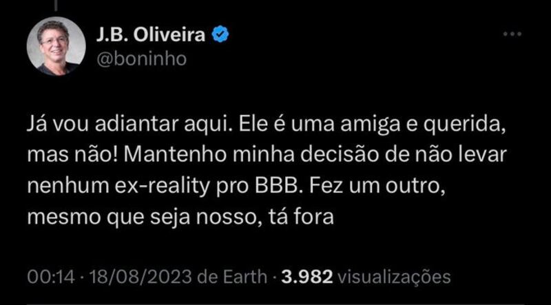 Depois de No Limite, Boninho diz não para Carol Nakamura no BBB