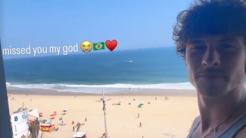 Shawn Mendes mostra a praia em sua primeira postagem no Rio de Janeiro