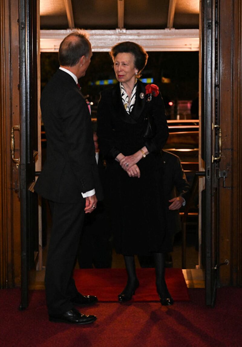 La Princesa Ana de Gran Bretaña asistió al 'Festival de Recuerdo de la Legión Real Británica' en el Royal Albert Hall de Londres