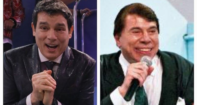 Celso Portiolli e Silvio Santos