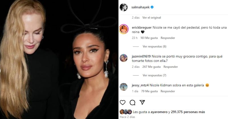 ¿No se odian? Sacan a la luz el verdadero video entre Salma Hayek y Nicole Kidman que contaría una historia distinta al pleito entre ellas