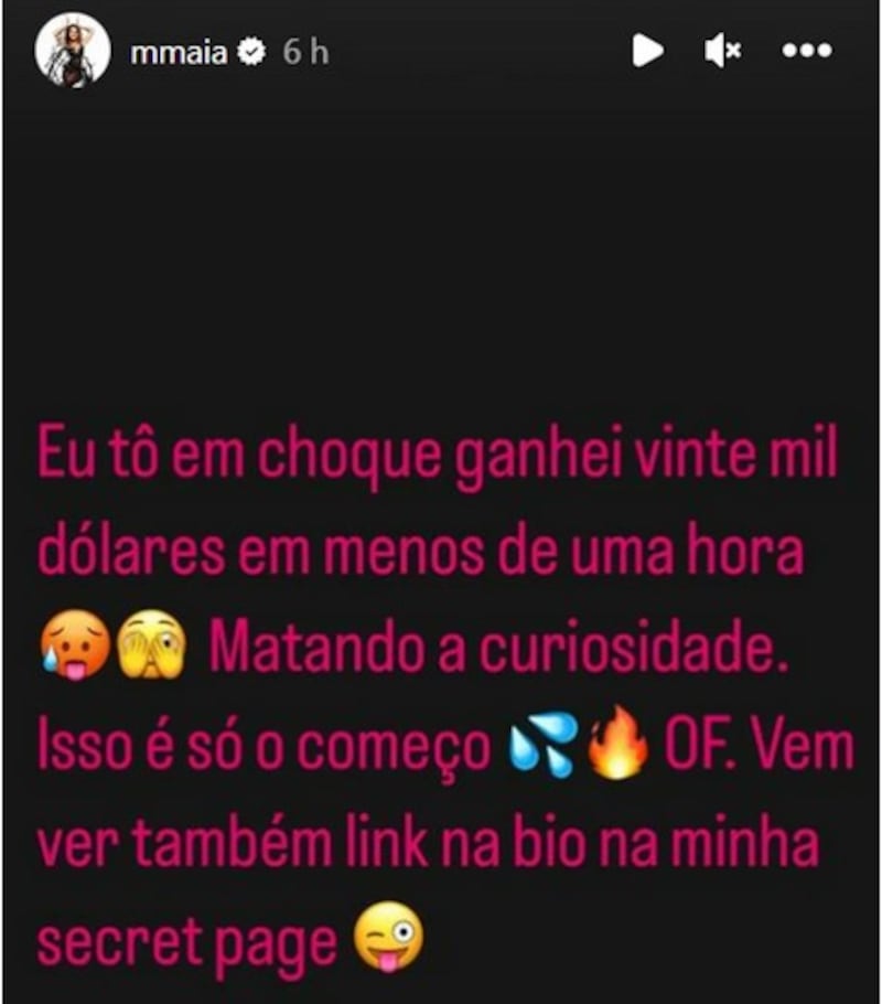 OnlyFans: Este foi o valor que ex-atriz Marcella Maia faturou em menos de 1 hora após publicar tatuagem íntima