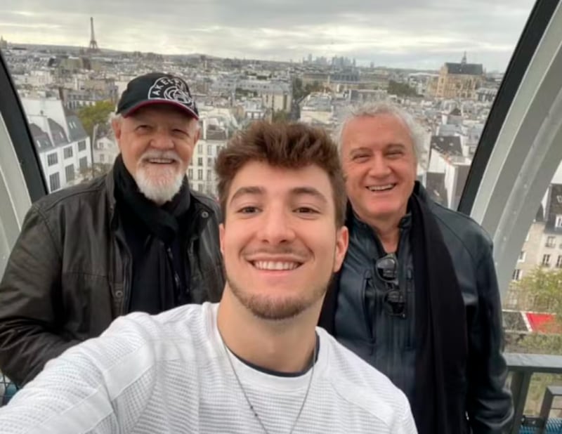 Ney Latorraca, Edi Botelho e sobrinho em Paris