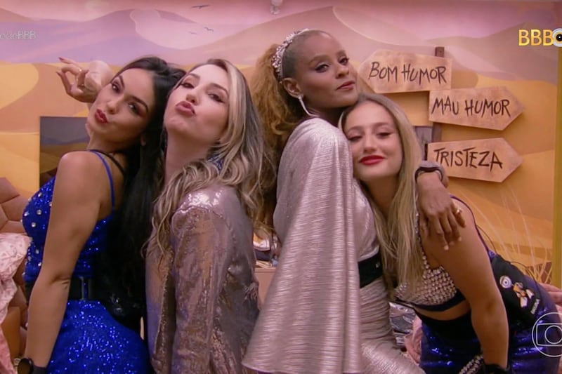 Larissa, Bruna, Aline e Amanda formam o Top 4 do BBB 23