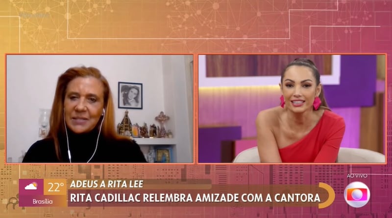 Rita Cadillac fala sobre Rita Lee no Encontro