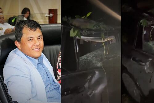 Vídeo: deputado na Colômbia escapa da morte em deslizamento que esmagou sua caminhonete