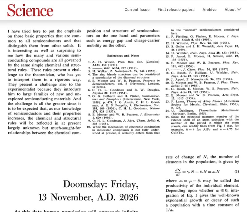 El 13 de noviembre de 2026 es el día calculado por los científicos de Harvard como el que de inicio al fin de la humanidad.