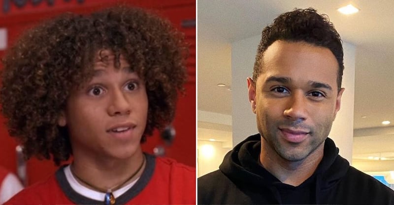 Corbin Bleu en 'High School Musical' y en la actualidad |