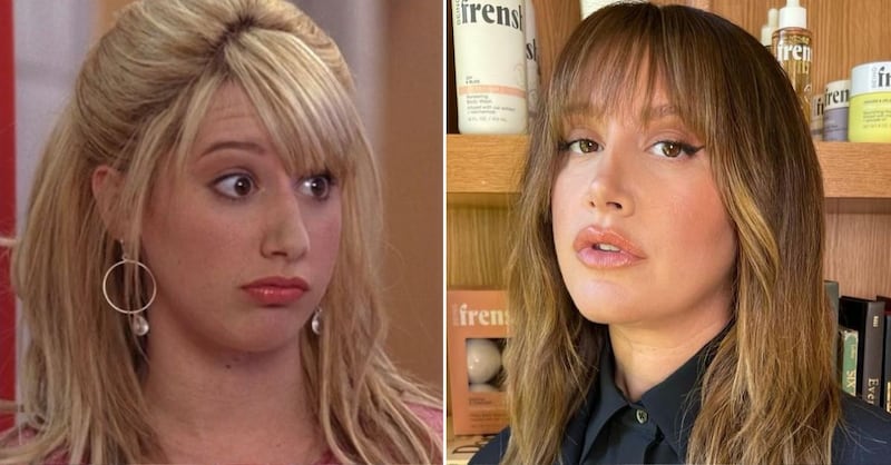 Ashley Tisdale en 'High School Musical' y en la actualidad