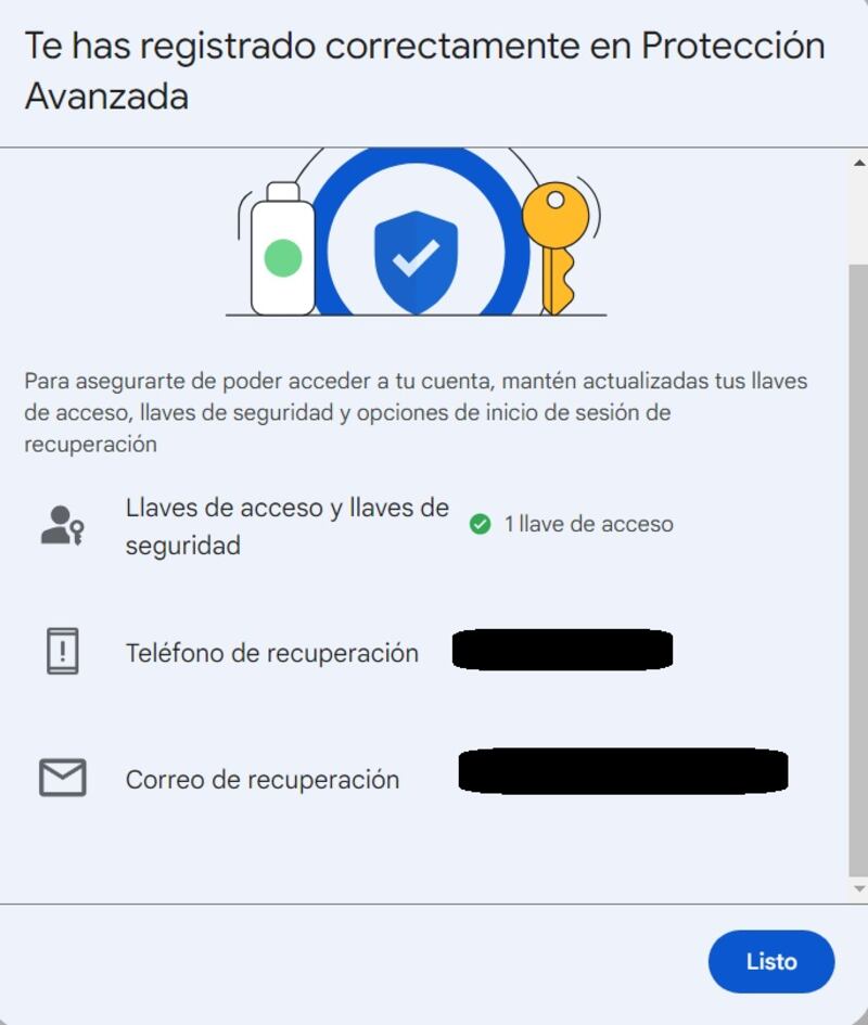 Programa Protección Avanzada de Google