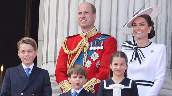 La familia real en el Trooping the Colour 2024