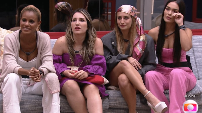 Aline Wirley, Amanda, Bruna Griphao e Larissa no último Paredão do BBB 23