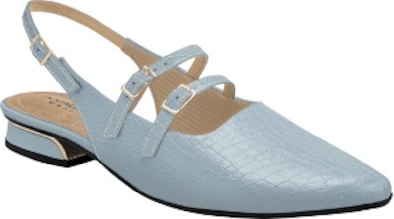 PICCADILLY MAXI - Sapato Slingback Silvia Salto Baixo Mirtilo