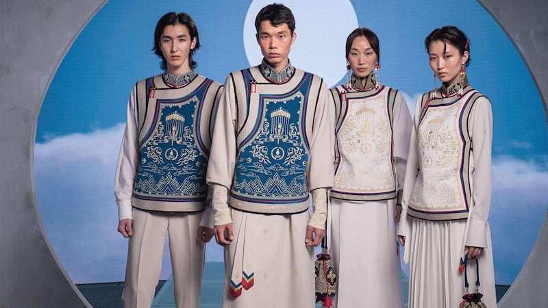 Uniforme de Mongolia para los Juegos Olímpicos París 2024.