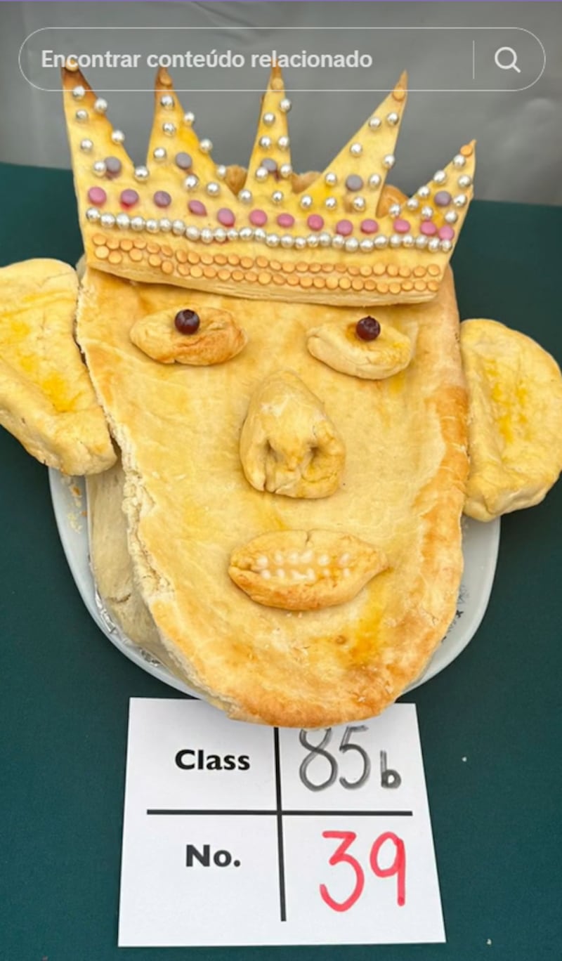 Torta em homenagem ao rei Charles III
Foto: @dailymailroyals