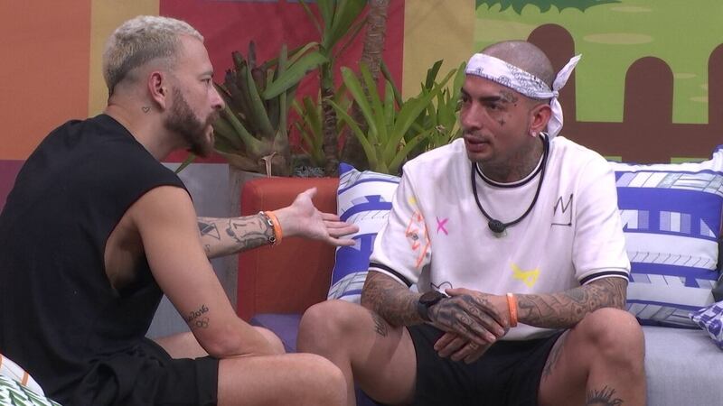 Fred e MC Guimê debatem sobre namoro de Gabriel e Bruna Griphao no BBB 23