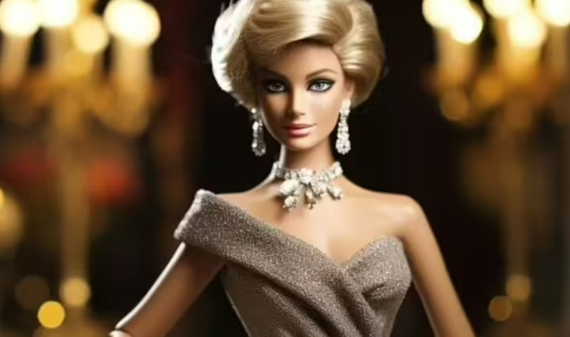 A IA captou a elegância e charme de Lady Di como Barbie